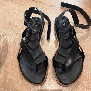 Franco Sarto Black Strappy Sandals